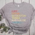 Boston Terrier Dog Owner Coffee Lovers Quote Vintage Retro For Men Women Women's Heather T-Shirt Athletic Heather