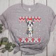 Boston Terrier Dog Santa Hat Men Kids Ugly Christmas Light Women's Heather T-Shirt Athletic Heather