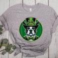 Boston Terrier Dog St Patricks Day Irish Pet Lover Men Women Kids Women's Heather T-Shirt Athletic Heather