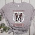 Boston Terrier Dog Women's Heather T-Shirt Athletic Heather