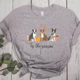 Boston Terrier Fall Pumpkin Tis The Season Autumn Women Women's Heather T-Shirt Athletic Heather