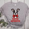 Boston Terrier Grandma Dog Lovers Puppy Bostie Owner Women's Heather T-Shirt Athletic Heather