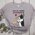 Boston Terrier Grandma Mother's Day Dog Mom Women's Heather T-Shirt Athletic Heather