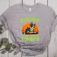 Boston Terrier Halloween Zombie American Gentleman Dog Lover Women's Heather T-Shirt Athletic Heather