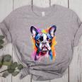 Boston Terrier Lover Pop Art Color Boston Terrier Dog For Men Women Girls Kids Women's Heather T-Shirt Athletic Heather