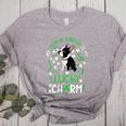 My Boston Terrier Is My Lucky Charm Paw Dog St Patrick's Day Women's Heather T-Shirt Athletic Heather