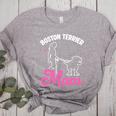 Boston Terrier Mom Women's Heather T-Shirt Athletic Heather