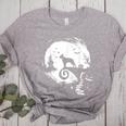 Boston Terrier And Moon Halloween Costume Dog Lover Women's Heather T-Shirt Athletic Heather