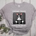 Boston Terrier Mug Shot Guilty Dog Women's Heather T-Shirt Athletic Heather