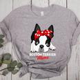 Boston Terrier Mum Dog Woman Idea Women's Heather T-Shirt Athletic Heather