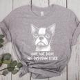 Boston Terrier Nope Not Today Not Tomorrow Either Sarcastic Women's Heather T-Shirt Athletic Heather
