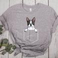 Boston Terrier In The Pocket Cute Boston Terrier Dog Lovers For Men Women Girls Kids Women's Heather T-Shirt Athletic Heather