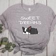 Boston Terrier Puppy Sweet Dreams Pajama For Bedtime Women's Heather T-Shirt Athletic Heather
