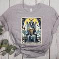 Boston Terrier Tarot Card Dog Women's Heather T-Shirt Athletic Heather