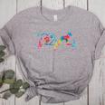 Boston Terrier Tie Dye Heartbeat Love Dog Men Women Women's Heather T-Shirt Athletic Heather