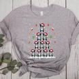 Boston Terrier Xmas Tree Lights For Men Women Boston Terrier Women's Heather T-Shirt Athletic Heather