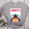 Boston Terriers Jowls Dog Mom Dog Dad Women's Heather T-Shirt Athletic Heather