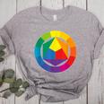Color Wheel Palette Shirt Artist Painter Art Teacher Tshirt Women&#x27;s Heather T-Shirt Athletic Heather