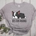 Cute Boston Terrier Boston Mama Women's Heather T-Shirt Athletic Heather