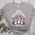 Cute Cartoon For Dog Owners Pet Team Boston Terrier Women's Heather T-Shirt Athletic Heather