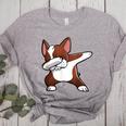 Dabbing Red Boston Terrier Dab Dance Dog Men Women Kids Women's Heather T-Shirt Athletic Heather
