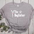 The Dogfather Boston Terrier Dog Dad Father's Day Women's Heather T-Shirt Athletic Heather