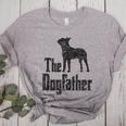 The Dogfather Boston Terrier Dog Funny Dog Gift T-Shirt For Men Women Girls Kids Women's Heather T-Shirt Athletic Heather
