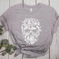 Halloween Costume Skull Boston Terrier Dog Lover Women's Heather T-Shirt Athletic Heather