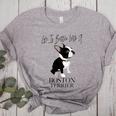 Life Is Better With A Boston Terrier Dog For Lover Women's Heather T-Shirt Athletic Heather