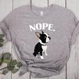 Love NOPE Boston Terrier Dog Lover Women's Heather T-Shirt Athletic Heather