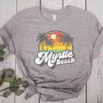 Myrtle Beach South Carolina Retro 70s Vintage Vacation Women's Heather T-Shirt Athletic Heather
