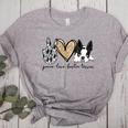 Peace Love Boston Terrier Boston Terrier Lover Dog Mom Women's Heather T-Shirt Athletic Heather