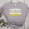 Teacher Educational Superhero School Teachers Women&#x27;s Heather T-Shirt Athletic Heather