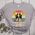 Vintage Boston Terrier Mom Dog Lovers Mother's Day Women's Heather T-Shirt Athletic Heather