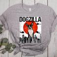 Vintage Japanese Dogzilla Boston Terrier Women's Heather T-Shirt Athletic Heather
