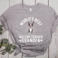 World's Best Boston Terrier Grandpa Dog Grandfather For Men Women Girls Kids Women's Heather T-Shirt Athletic Heather