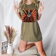 Boston Terrier Dog Japanese Art Samurai Ukiyo-e Women's Heather T-Shirt Heather Olive