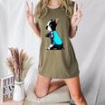 Boston Terrier Tattoos I Love Mom Women's Heather T-Shirt Heather Olive