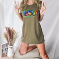 Peace Love Physical Education Tie Dye Sports PE Teacher Women&#x27;s Heather T-Shirt Heather Olive