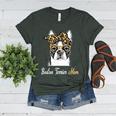 Birthday And Mother's Day -Boston Terrier Mom Women's Heather T-Shirt Heather Forest