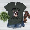 Bostie Mama Dog Dad Boston Terrier For Men Women Women's Heather T-Shirt Heather Forest