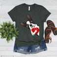 Boston Terrier Bostie Dog Kids Women Girls Women's Heather T-Shirt Heather Forest