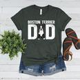 Boston Terrier Dad Of A Bostie Dad Bostie Father Women's Heather T-Shirt Heather Forest