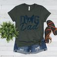 Boston Terrier Dog Dad Women's Heather T-Shirt Heather Forest