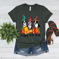 Boston Terrier Dog Lover Fall Ya'Ll Halloween Costume Men Women Women's Heather T-Shirt Heather Forest