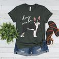 Boston Terrier Dog Mom Woman Women Women's Heather T-Shirt Heather Forest