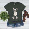 Boston Terrier Dog Motif Pet Art Boston Terrier For Men Women Kids Women's Heather T-Shirt Heather Forest