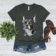 Boston Terrier Dog Motif Pet Illustration Boston Terrier For Men Women Kids Women's Heather T-Shirt Heather Forest