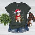 Boston Terrier Dog Ugly Christmas Dog Xmas For Men Women Kids Women's Heather T-Shirt Heather Forest