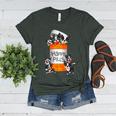 Boston Terrier Happy Pills T-Shirt Women's Heather T-Shirt Heather Forest